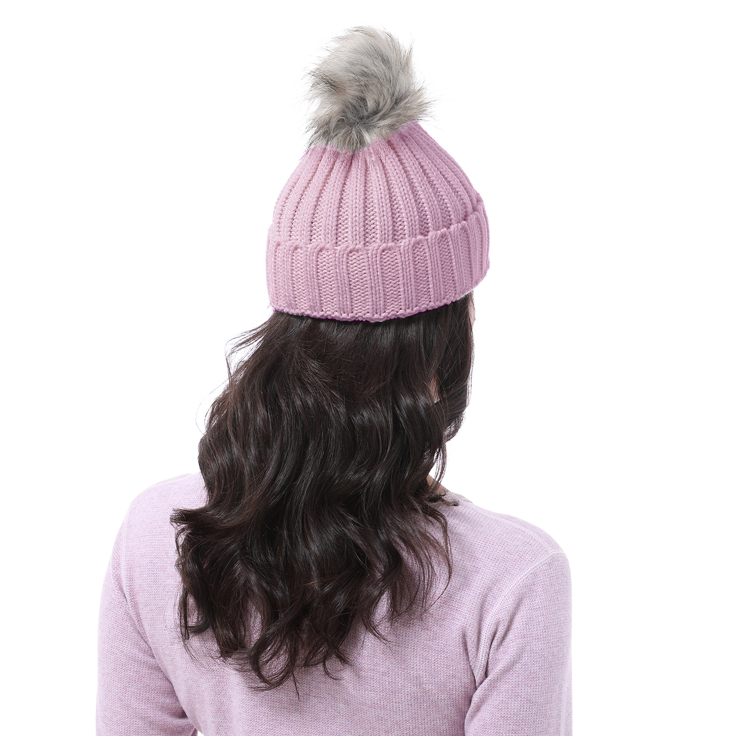 帽子 nutemperor fur beanie Fuzzy Lined Multi Tone Fur Pom CC Beanie YJ820MIX – ccbeanie.com